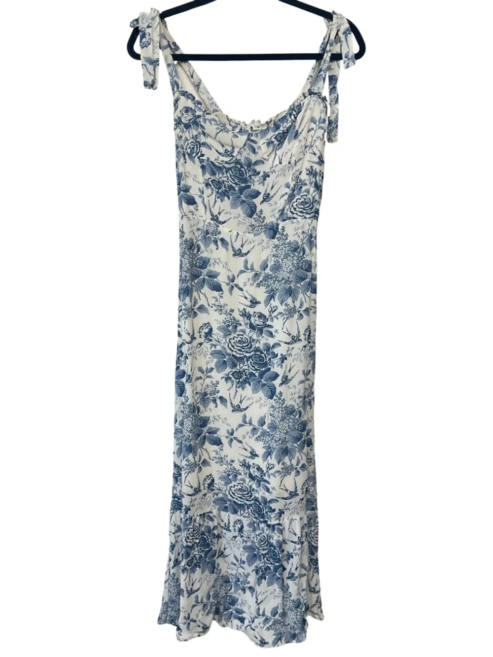 REFORMATION Nikita Dress in Blue Pompadour